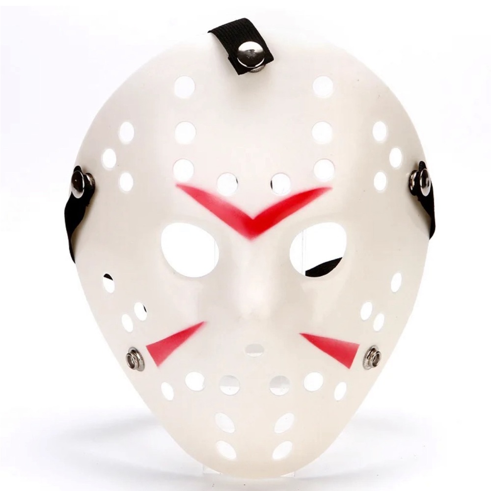 Halloween Horror Jason Mask Hockey Cosplay Killer Scary Party 🔥Color White🔥